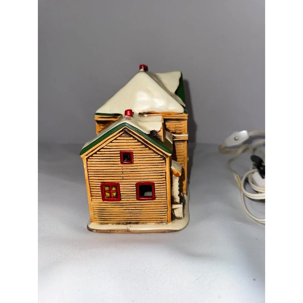Vintage 1988 Schmid Charles Wysocki Caldwells Country Store Inn Light Up Village